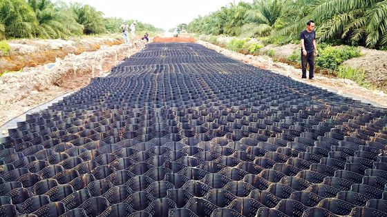 High Strength Lattice Geosynthetic Plastic Geocell HDPE Geotech For Driveways
