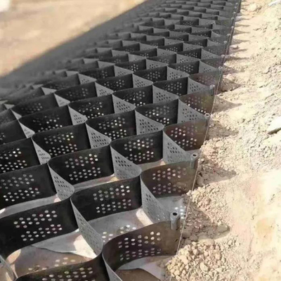 150mm Black HDPE Geocell for Spillway Outfall Erosion Control OIT 100min High Strength Manufacturer In China