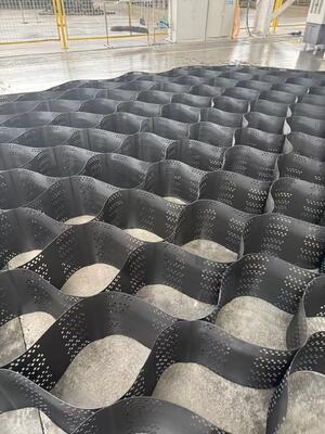 HDPE Cellular Geocell 150mm 356mm Weld Spacing for Railway Subgrade Support