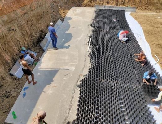 HDPE Plastic Perforated Geocell For Road Construction Grid Paver Geowebs