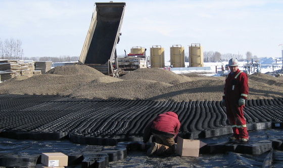 Road Construction Subgrade Slope Protection Geocell Custom Black Perforated Geocell