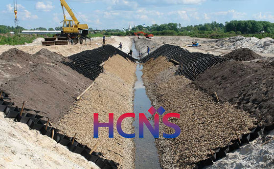 Plastic HDPE Black Slope Protection Geocell Ground Grid Paver Flexible