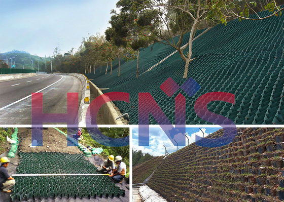 High Strength Lattice Geosynthetic Plastic Geocell HDPE Geotech For Driveways