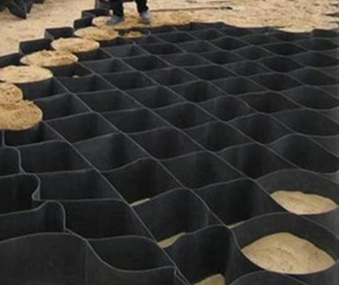 Reinforced HDPE Cellular Confinement Geocell Fabric For Slope Protection