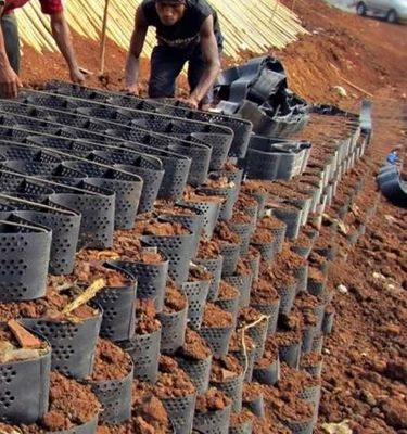Reinforced HDPE Cellular Confinement Geocell Fabric For Slope Protection