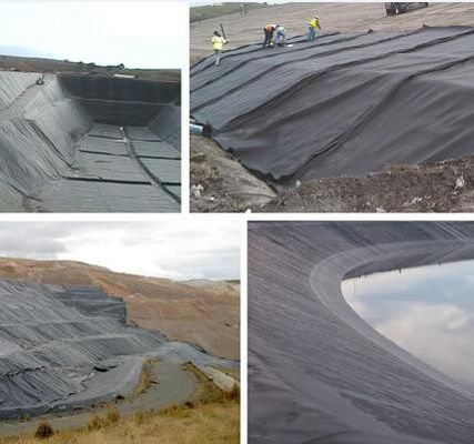 Baraj 0.75mm / 1.0mm / 1.5mm / 2mm için ASTM Geçirimsiz HDPE Geomembran Levha
