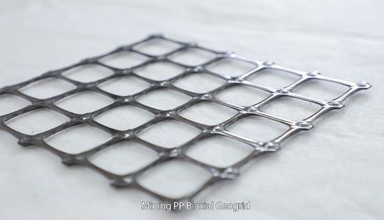 ODM PP Biaxial Plastic Geogrid เสริมแรงดินสำหรับฐานทางเท้าถนน