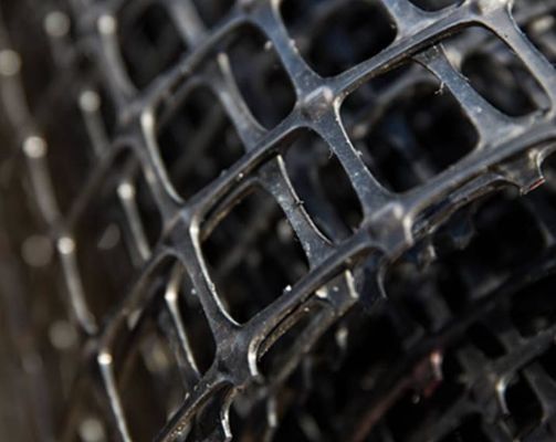 ODM PP Biaxial Plastic Geogrid เสริมแรงดินสำหรับฐานทางเท้าถนน