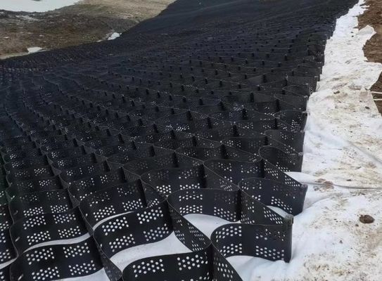 Road Construction Material HDPE Geocell Grid 1.5mm Thickness Smooth Surface