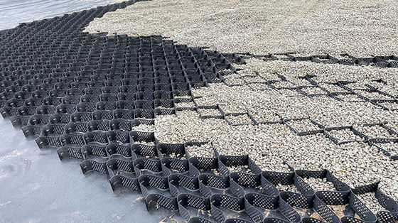 Honeycomb HDPE Geocell Plastic Gravel Grids Paver Stabilizer For Road Soil Stabilization