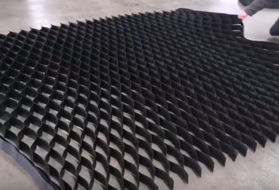 HDPE Geocell Used In Road Construction, Ultrasonic Welding Geocell For Soil Stabilization