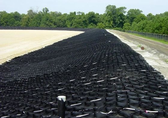ASTM กล่องจีโอเซลล์เจาะเรียบ HDPE จีโอเซลล์สําหรับการเสริมสร้างทางเดิน