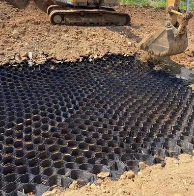 Retaining Walls Protection And Stabilization HDPE Geocell Grass Pave