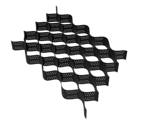 150-445 Geocell Road Construction System with Perforated Surface