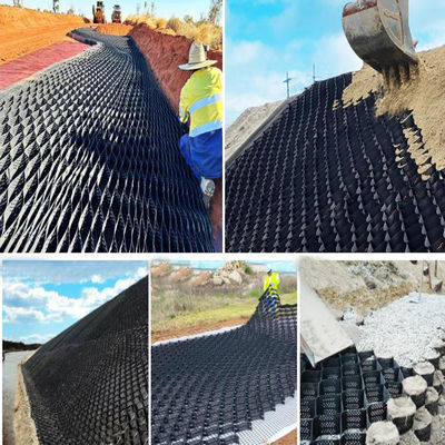 HDPE Geocell Grid แผ่นดินผึ้งผึ้งผึ้งผึ้งผึ้งผึ้งผึ้งผึ้งผึ้งผึ้งผึ้ง