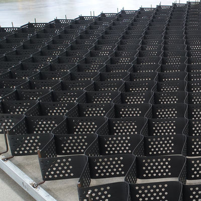 Height 100mm Hdpe Geocell Retaining Wall Geocell 445mm Road Construction