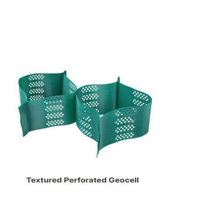 Hdpe Gravel Grid Geocell For Road Soil Stabilization 445mm Green Color