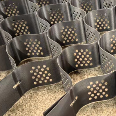 HDPE Black Driveway Grid Gravel Geocell 100mm 356mm For Gravel Driveway Paver