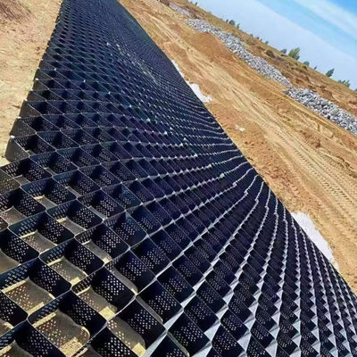 Honeycomb Geocell 75mm For Soil Stabilization Driveway Road Basement Textured