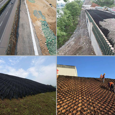 Slope Protection Geocell 356mm For Secure And Advanced Soil Stabilization And Reinforcement