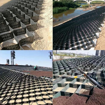 Perforated Surface Hdpe Geocell Reinforcement 100mm150mm