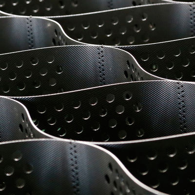 กรวย Geogrid HDPE พลาสติก Geocell ความสูง 200 มม ถนนทางหลวง ทางเดิน การก่อสร้าง การปรับความมั่นคงของดิน