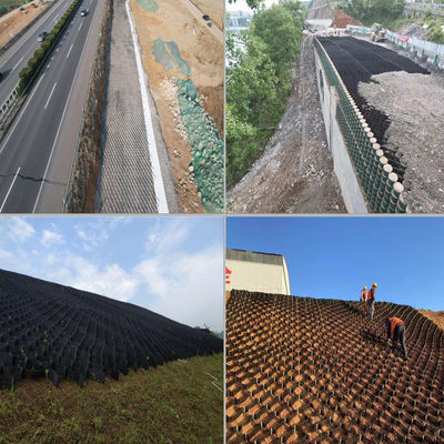 Plastic Stabilized Gravel Paving 75mm/100mm/150mm Plastic HDPE Geocell