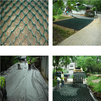 Geocell Geocell พลาสติก Honeycomb โพลีพรอพีเลน Geocell แผ่นผนัง การป้องกัน slope geocell