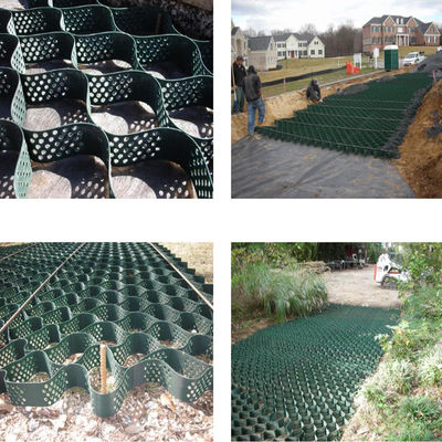 Black Textured Perforated Soil Stabilizer HDPE Geocell 1420n For Slop Protection