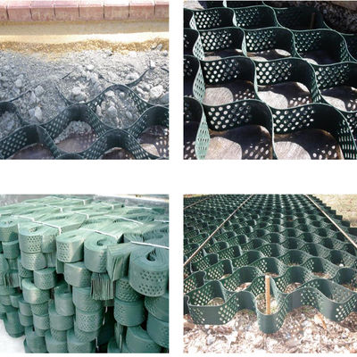 Three-Dimensional Flexible Structure Textured HDPE Geoweb Geocell For Road Construction