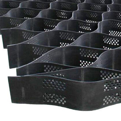 HDPE Plastic Geocell Honeycomb Textured Perforated Gravel Grid Geocells 100-445mm