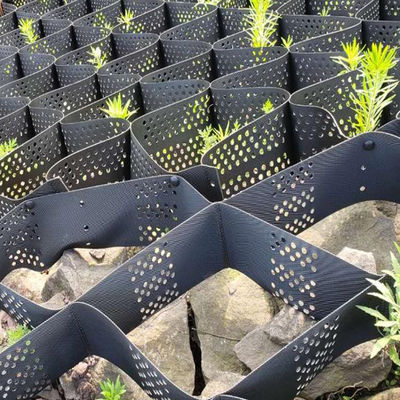 HDPE Geocell สําหรับการป้องกันมุมถนน ระยะเวลัด 330mm, 400mm,445mm