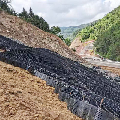 HDPE Ground Grid Gravel Geocell ASTM Standard Channel Protection 100mm Height Plastic Geocell Driveway