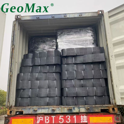 สีดํา HDPE Geocell 150mm ความสูง 660mm พื้นที่ปั่น สําหรับอุปกรณ์ป้องกันเสียง