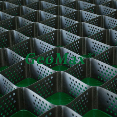 สีดํา HDPE Geocell 150mm ความสูง 660mm พื้นที่ปั่น สําหรับอุปกรณ์ป้องกันเสียง