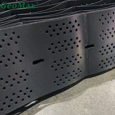 Black HDPE Geocell 200mm Height 660mm Welded Structures For Retaining Walls Gravity Walls Highways Embankments Sea Walls Sound Barriers