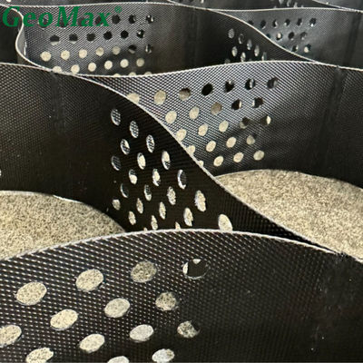 HDPE Geocell 150mm Height 356mm Welding Space For Slop Protection Ground Grid Textured Perforated ESCR OIT
