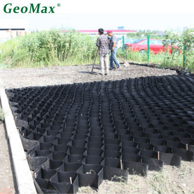 HDPE Geocell For Channel Protection Water Proof Ground Grid Gravel Mat 200mm Height 356mm Welding Space Textured Perforated