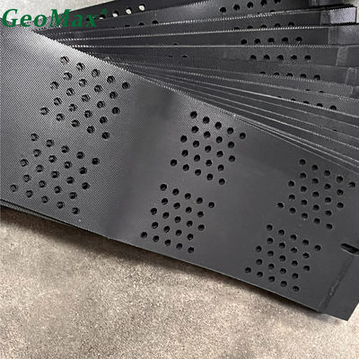 High Strength 150mm Height HDPE Geocell Ground Grid Perforated ESCR OIT For Soil Stablization