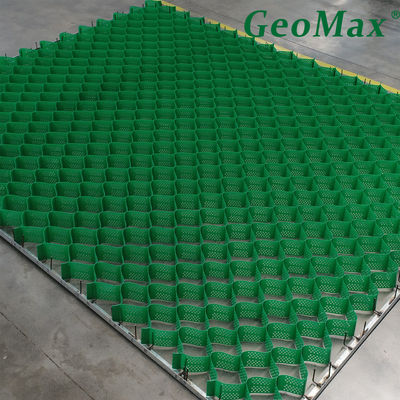 สีเขียว HDPE GEOCELL 150MM HEIGHT 445MM พื้นที่ปั่นสําหรับกําแพงยึด