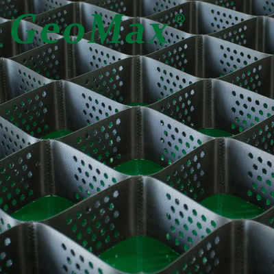 BLACK HDPE GEOCELL 150MM HEIGHT 356MM WELDING SPACE FOR HEAVY-DUTY TRANSPORT INDUSTRIAL-GRADE LOADING