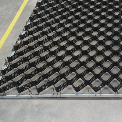 Carbon Black HDPE Geocell 150mm Height 660mm Welding Space 14.2kN/m Peeling Strength Ground Grid