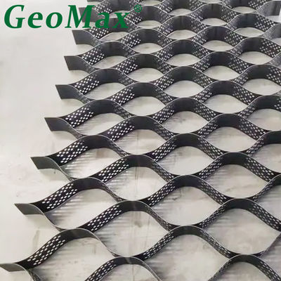 Slope Protection Geocell Made by HDPE 14.2kN/m Peeling Strength 25kN Tensile Strength Black Geogrid