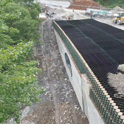 High Quality ASTM Standard Black Green HDPE Geocell for Mine Tailings Management OIT ESCR, 100mm Height 330mm Welded Space