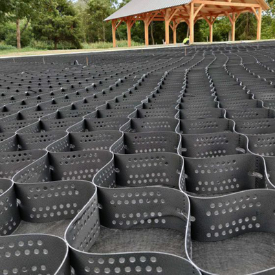 Black & Green HDPE Geocell for Landfill Liner Reinforcement - OIT ESCR, 250mm Height, 600mm Welded Space, ASTM Standard High Quality