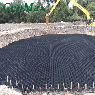 250mm High-Strength HDPE Geocell for Cost-Effective Retaining Walls ESCR 4999hours HPOIT 400min in South Korea