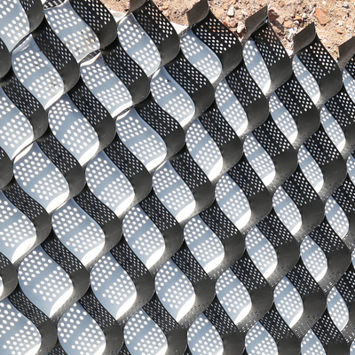 200mmHeight 660 Welded Space Black HDPE Geocell for Road Base Stabilization & Soil Reinforcement In Thailand