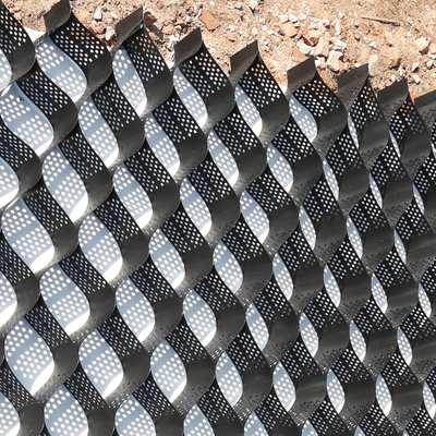 150mm Height Green Color HDPE  Geocell with 445mm Weld Spacing for Construction Access Roads In Vietnam