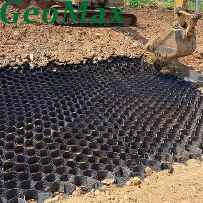 Géocelle renforcée en HDPE, profondeur de cellule de 250 mm pour la stabilisation des sous-grades ferroviaires au Vietnam