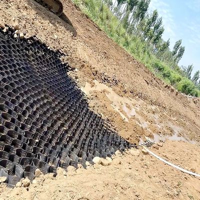 GM150 445 Textured Geocell For Medium Load Support Slope Protection Soil Retention